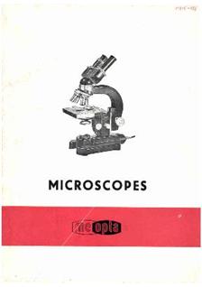 Meopta Microscopes manual. Camera Instructions.